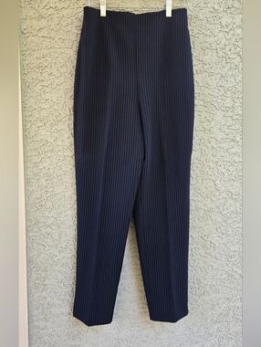 All That Jazz Vintage Navy Pinstripe Dress Pants